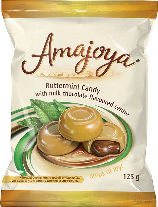 Amajoya Buttermint Candy with Milk Chocolate Flavoured Centre 125 g