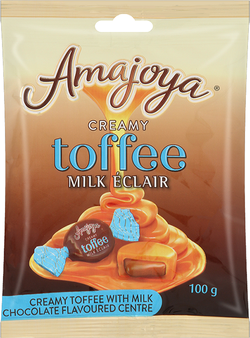 Amajoya Creamy Toffee with Milk Chocolate Flavoured Centre 100 g