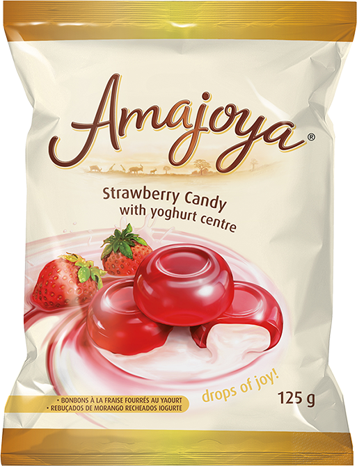 Amajoya Strawberry Candy with Yoghurt Centre 125 g