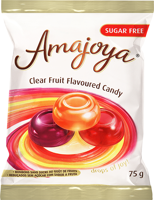 Amajoya Sugar Free Clear Fruit Flavoured Candy 75 g